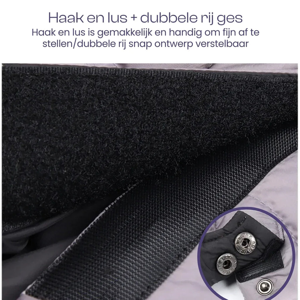Reflecterende Waterdichte Winter Jumpsuit Voor Franse Bulldogs Warm Veilig Duurzaam Met Harnas - Ruffy