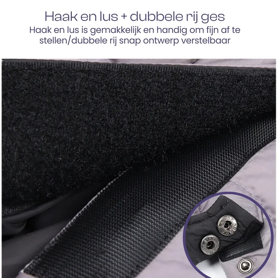 Reflecterende Waterdichte Winter Jumpsuit Voor Franse Bulldogs Warm Veilig Duurzaam Met Harnas - Ruffy