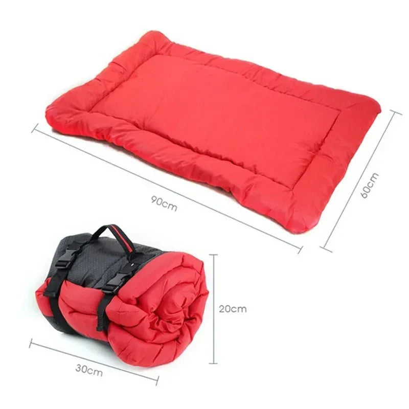Opvouwbaar Waterdicht Hondenbed Draagbaar en Pluche Comfort voor Reizen en Buitenavonturen - Ruffy