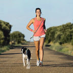 Reflecterende Hands-Free Hondenriem Verstelbaar Schokdemping Duurzaam Nylon Voor Wandelen en Rennen - Ruffy