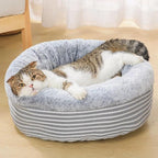 Pluche rond ligbed voor katten en kleine honden Kalmerende Nest ontwerp Duurzaam en gemakkelijk schoon te maken 50cm of 60cm - Ruffy