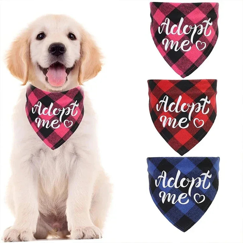Aangepaste Geruite Hondenbandana - Ruffy