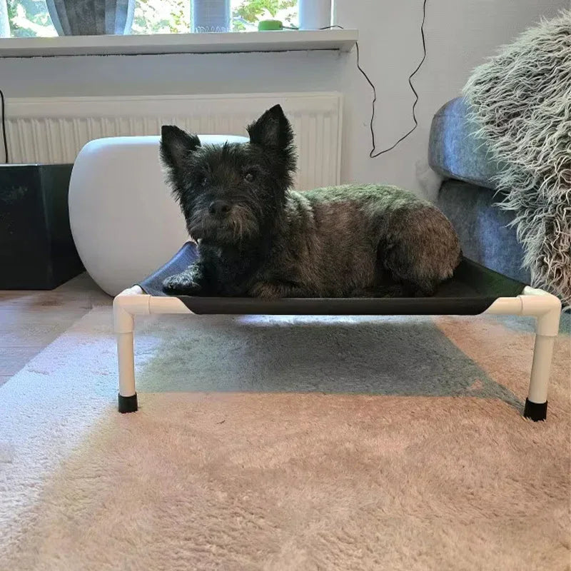 Draagbaar verhoogd honden Campingbedje Duurzaam Nylon Lichtgewicht 52x52cm Gemakkelijk schoon te maken - Ruffy