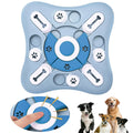 Interactieve Voerplaat voor Honden Mentale Stimulatie en Langzaam Eten - 10x10 inch Blauw - Ruffy