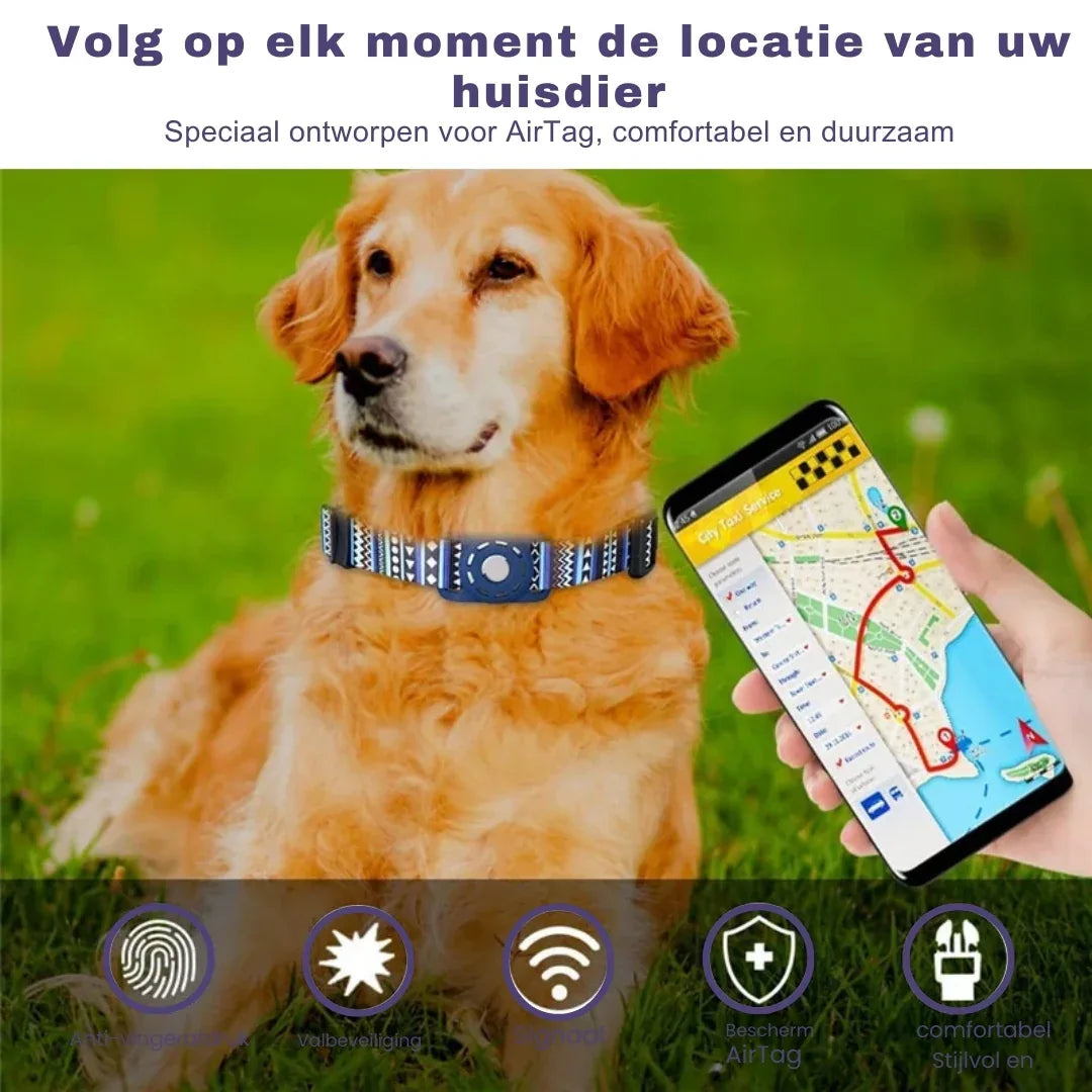 Apple Airtag Huisdier Halsband Trackers Geval Waterdicht - Ruffy