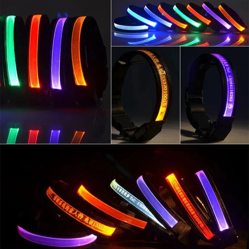 Gepersonaliseerde LED-halsband Voor Honden - Ruffy