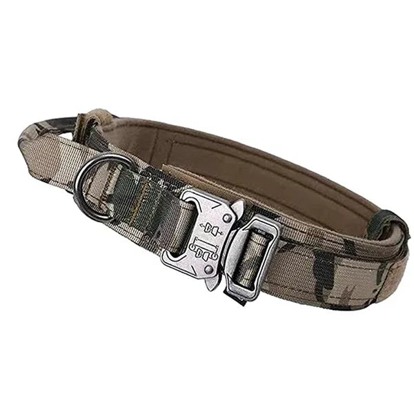 Hondenhalsband en Riem Set | Tactisch Zwaar Nylon | Metalen Gesp - Ruffy