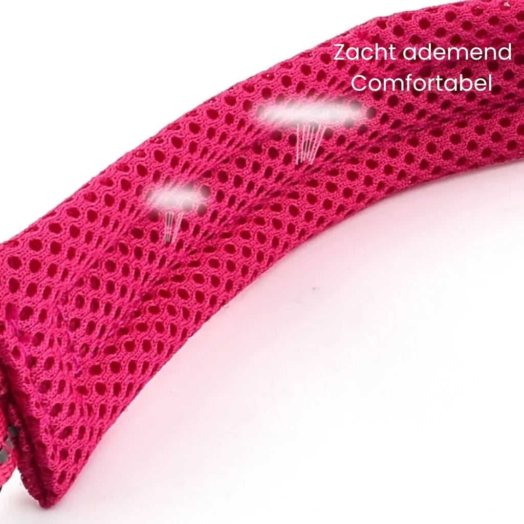 Verstelbare Gevoerde Reflecterende Nylon Hondenhalsband Comfortabel Duurzaam Veilig Voor Training en Wandelingen - Ruffy