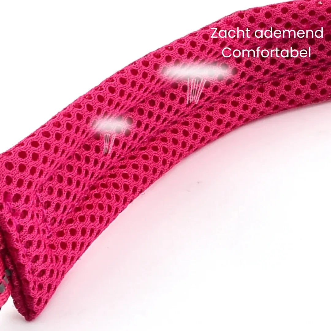 Verstelbare Gevoerde Reflecterende Nylon Hondenhalsband Comfortabel Duurzaam Veilig Voor Training en Wandelingen - Ruffy