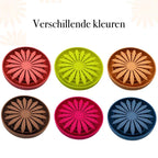 Multifunctionele puzzel hondenlik- en slowfeeder voerbak - anti-verstikking siliconen placemat 21x21cm - Ruffy