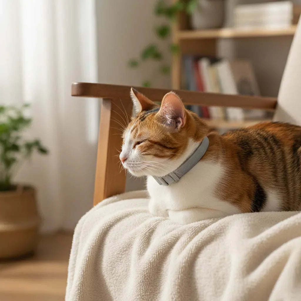 Vlooien- en Tekenpreventie Halsband voor Honden en Katten, Verstelbare Pasvorm - Ruffy