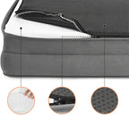 Orthopedisch Hondenkussen | Memory Foam Ondersteuning | Antislip Bodem & Wasbare Hoes - Ruffy