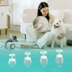 Vacuum Hondentrimmer Trimkit Efficiënte Haarverzameling Geluidsarm Veelzijdige Verzorging Ergonomisch ABS - Ruffy