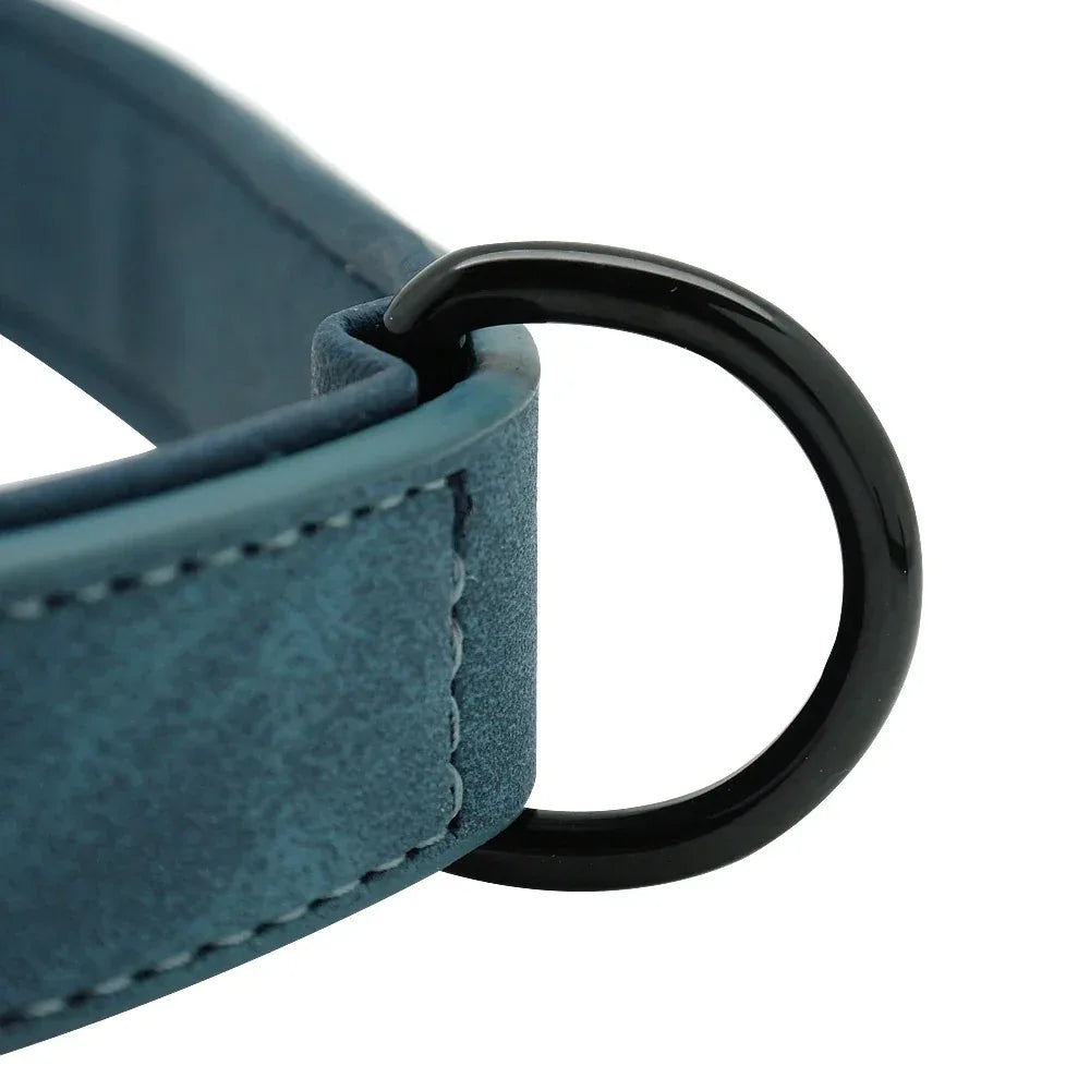 Aangepaste ID Lederen Hondenhalsband - Ruffy
