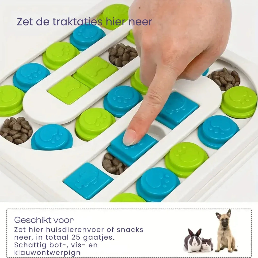 Interactieve Hond Puzzel Voerbak IQ Verhogend Langzaam Eten Speelgoed Antislip en Duurzaam - Ruffy