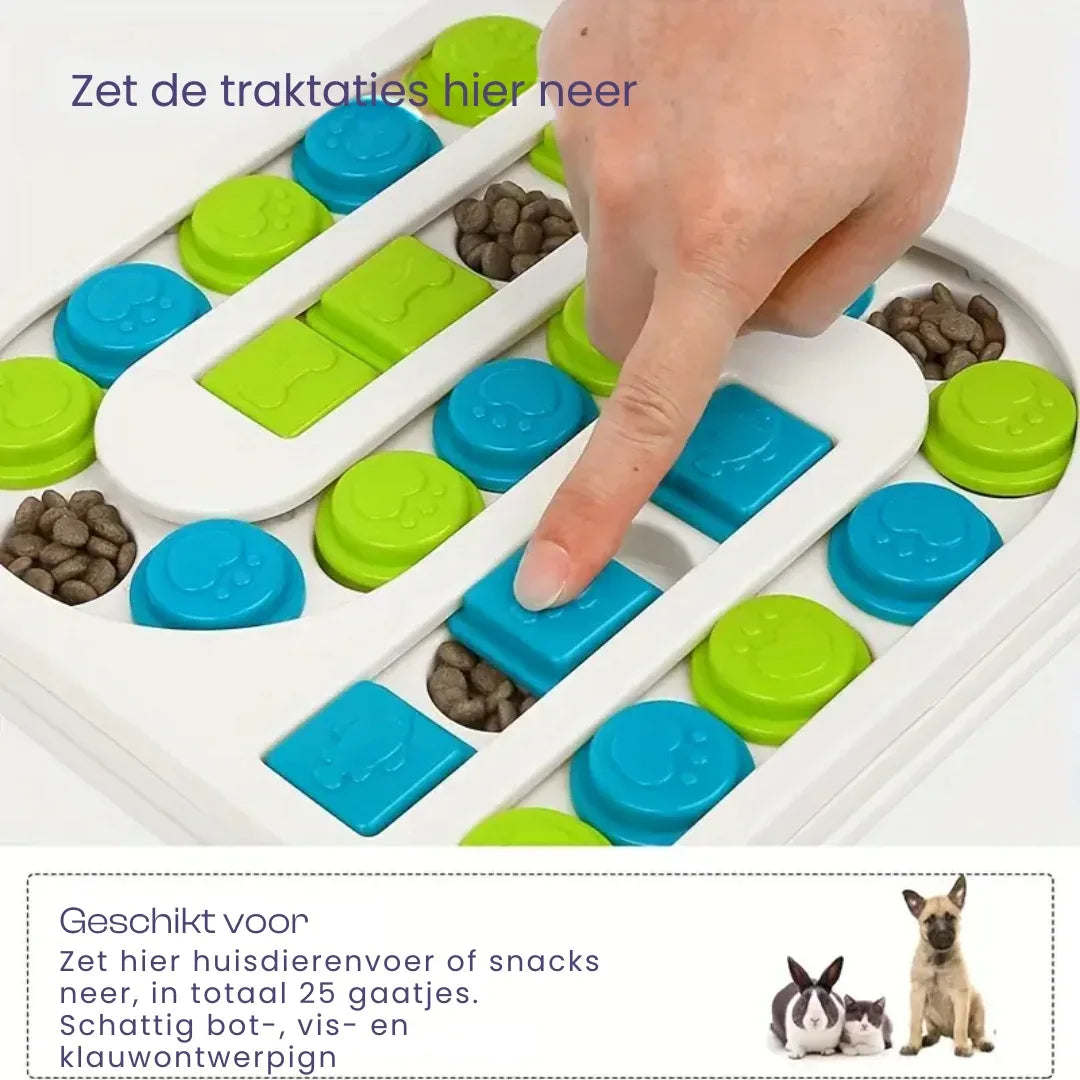 Interactieve Hond Puzzel Voerbak IQ Verhogend Langzaam Eten Speelgoed Antislip en Duurzaam - Ruffy