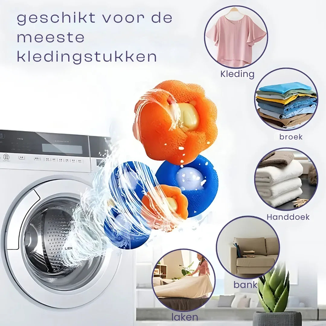 Herbruikbare Huisdierhaarverwijderaar Spons voor Wasmachines Milieuvriendelijk en Duurzaam - Ruffy
