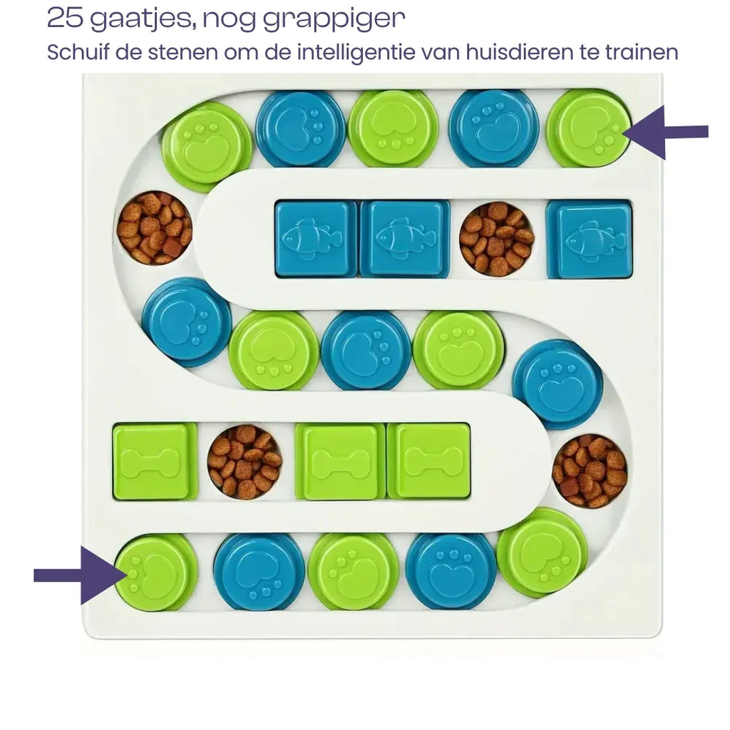 Interactieve Hond Puzzel Voerbak IQ Verhogend Langzaam Eten Speelgoed Antislip en Duurzaam - Ruffy