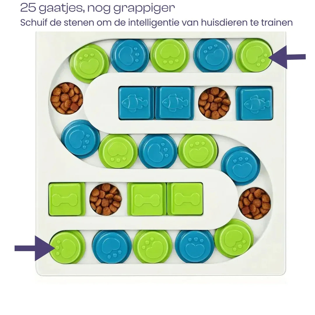 Interactieve Hond Puzzel Voerbak IQ Verhogend Langzaam Eten Speelgoed Antislip en Duurzaam - Ruffy