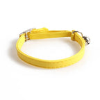 Lederen halsband met bel Veiligheidshalsband met elastische band Kittenhalsband voor katten Zwart Blauw Rood - Ruffy