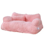Luxe Pluche Hondenbedbank met Antislip Bodem en Machinewasbare Hoes - Ruffy