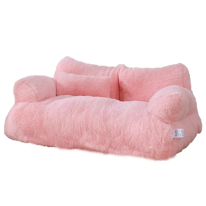 Luxe Pluche Hondenbedbank met Antislip Bodem en Machinewasbare Hoes - Ruffy