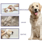 Handschoenborstel Honden en Katten Ontharen Verzorging Zachte Massage Comfortabel Rubber Duurzaam (2+2 GRATIS) - Ruffy