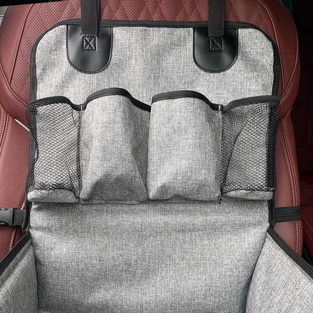Premium Autostoel Voor Honden Met Opbergvakken Comfortabel Veilig Machinewasbaar Eenvoudige Installatie - Ruffy