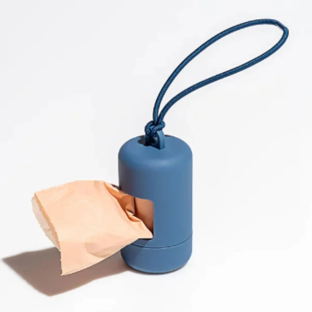 Luxe Hondenpoepzakdrager Stijlvol Duurzaam Handenvrij Hygiënisch Draagbaar Kunststof Rubber - Ruffy