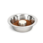 Langzaam voerbakje van roestvrij staal voor honden - Preventie van obesitas en vaatwasmachinebestendig - S/M/L/XL/XXL - Ruffy