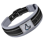 Neopreen Gevoerde Hondenhalsband extra Sterk En Reflecterend - Ruffy