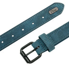 Aangepaste ID Lederen Hondenhalsband - Ruffy