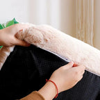 Luxe Pluche Hondenbedbank met Antislip Bodem en Machinewasbare Hoes - Ruffy