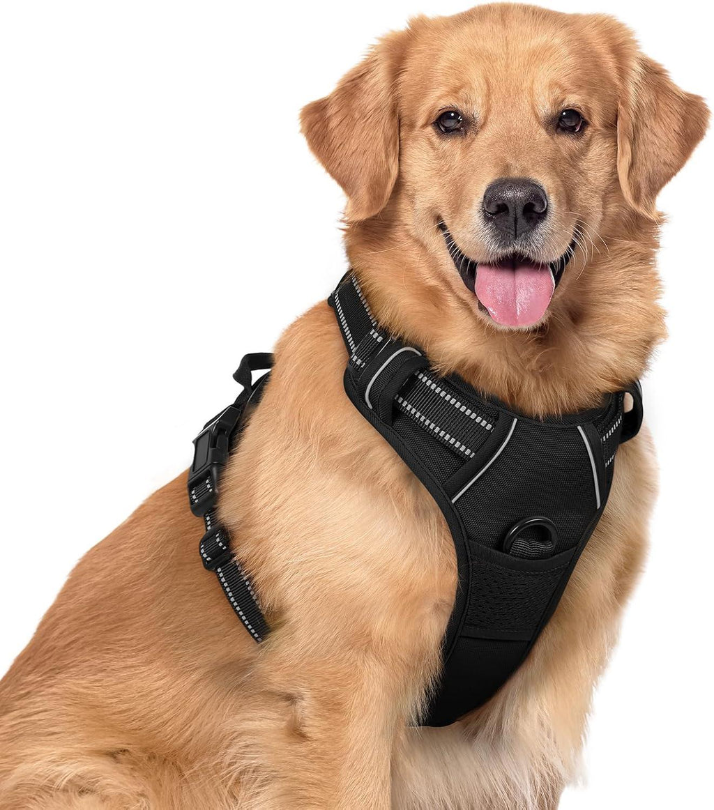 Hondenharnas | Reflecterend Verstelbaar Vest | Anti-Trek met Controlehandgreep - Ruffy