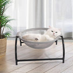 Verhoogde Slaapbank voor Katten Verkoelend Comfort Afneembaar Ontwerp Stijlvol 43x43x24cm - Ruffy
