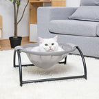 Verhoogde Slaapbank voor Katten Verkoelend Comfort Afneembaar Ontwerp Stijlvol 43x43x24cm - Ruffy