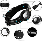 Hondenhalsband | Reflecterend Gevoerd Design | Nylon | Ingebouwde Trackerhouder - Ruffy