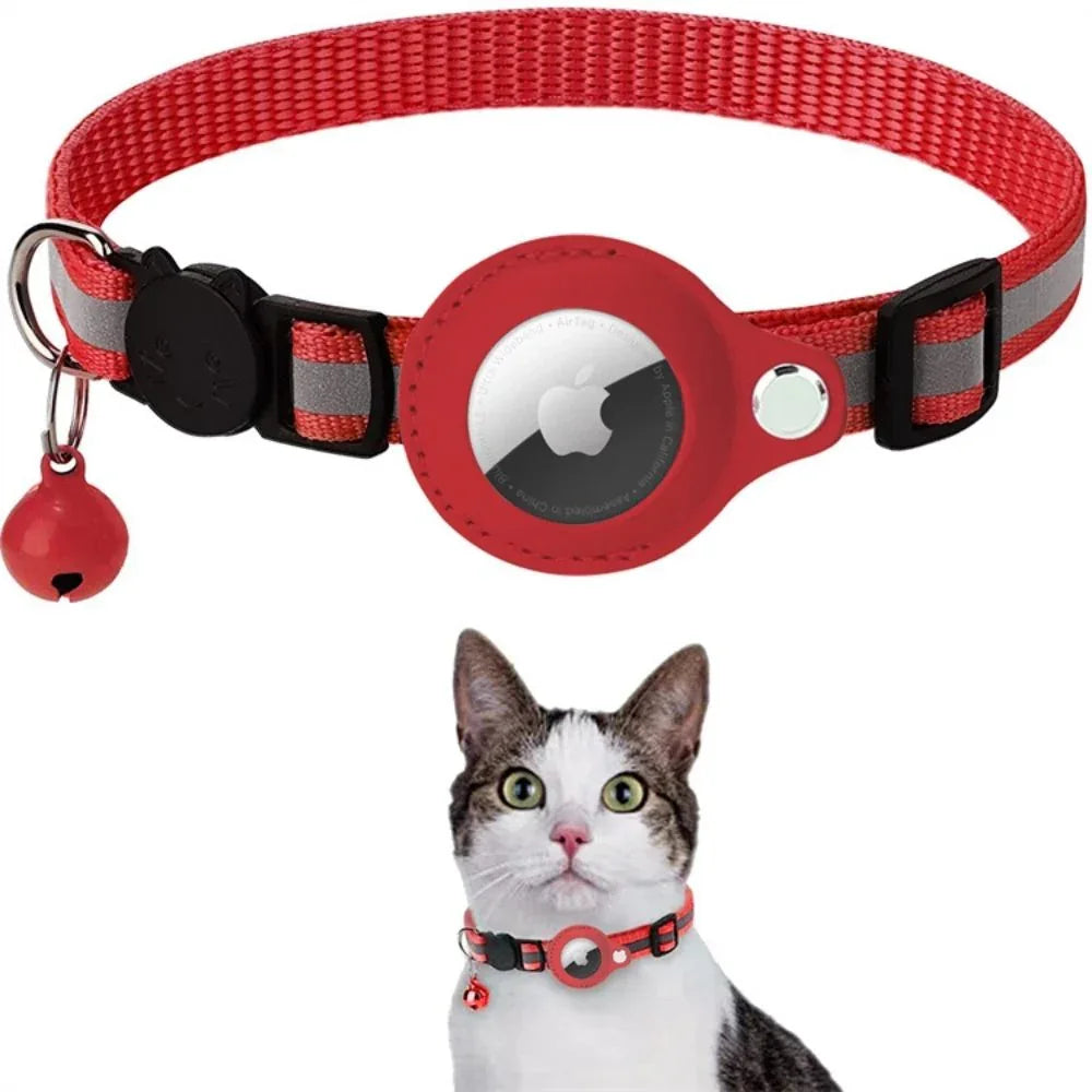 Verstelbare Veiligheidshalsband Met Airtag Houder - Ruffy