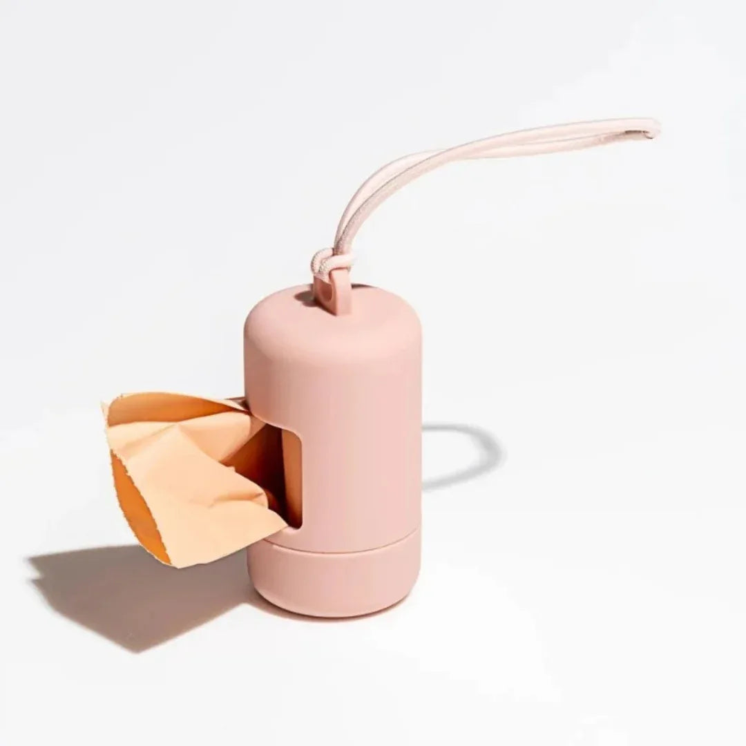 Luxe Hondenpoepzakdrager Stijlvol Duurzaam Handenvrij Hygiënisch Draagbaar Kunststof Rubber - Ruffy