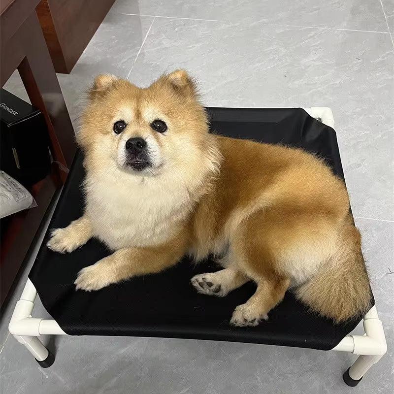Draagbaar verhoogd honden Campingbedje Duurzaam Nylon Lichtgewicht 52x52cm Gemakkelijk schoon te maken - Ruffy