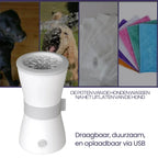 Draagbare USB Oplaadbare Pootreiniger voor Huisdieren met Zachte Siliconen Borstelharen Automatisch en Compact - Ruffy