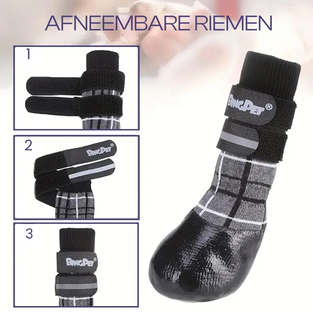 Antislip hondenschoenen sokken Wasbaar Herbruibaar tegen Hitte En verbranding - Ruffy
