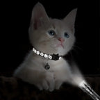 Reflecterende kattenhalsband met schattig voetafdrukontwerp – verstelbaar snel los te maken en duurzaam - Ruffy