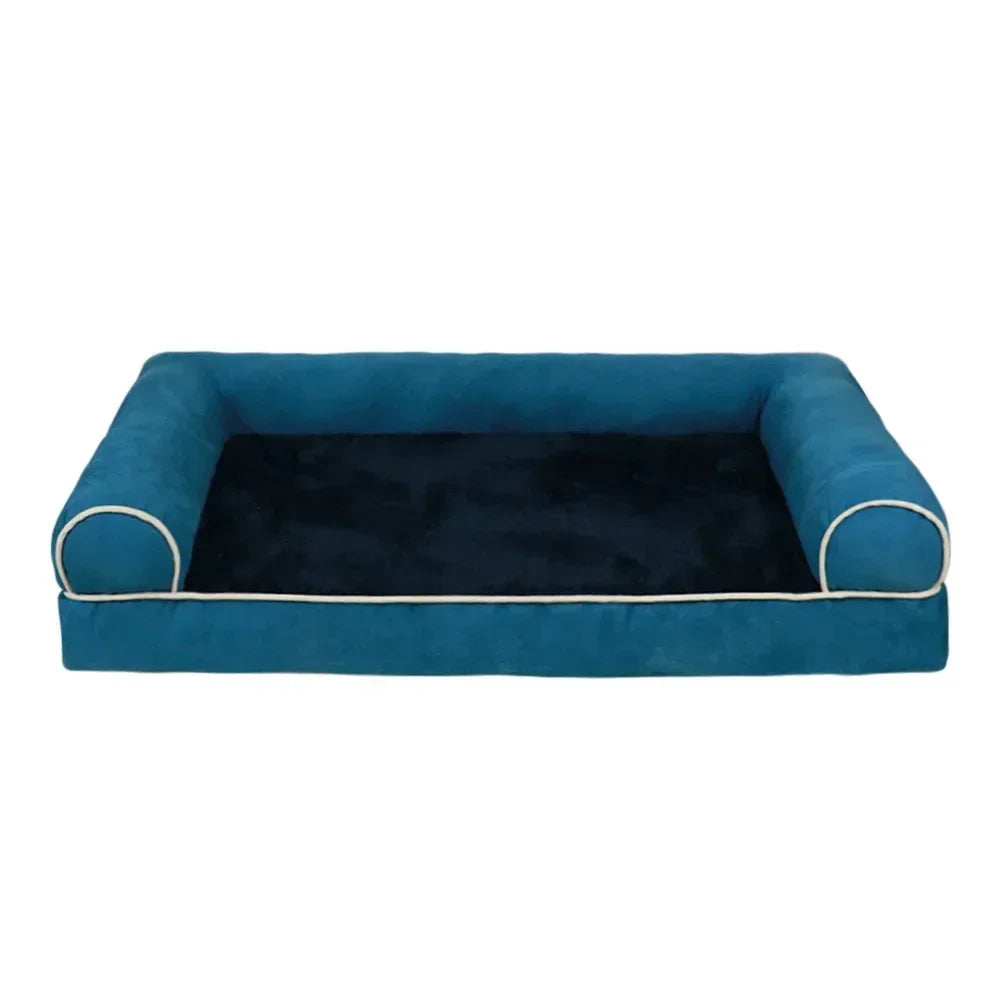 Orthopedisch Hondenkussen | Hoge Ondersteunende Randen | Memory Foam | Wasbare Hoes - Ruffy