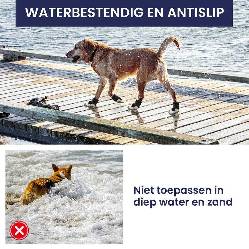 Hittebestendige Honden Schoenen Ademende Stoffen Duurzaam Flexibele Zool Beschikbaar in XS tot 4XL - Ruffy