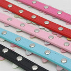 Bloemen leren hondenhalsband - Ruffy