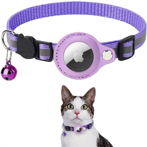 Verstelbare Veiligheidshalsband Met Airtag Houder - Ruffy