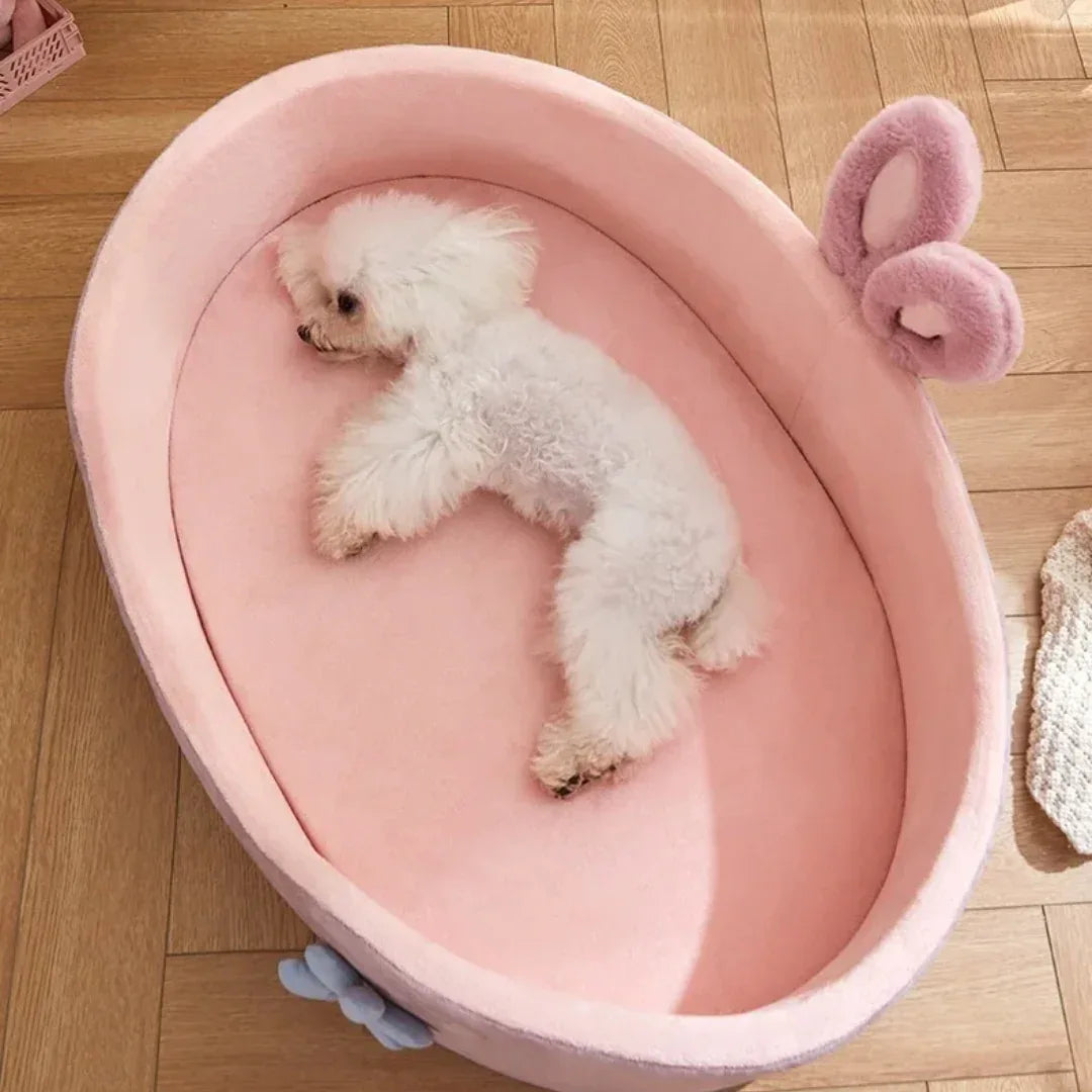 Pluche Huisdierenbed Comfortabel Duurzaam Geschikt Voor Alle Seizoenen Met Verdikte Kussens Voor Diepe Slaap - Ruffy