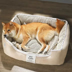 Wasbare gevoerde pluche hondenmand - Ruffy