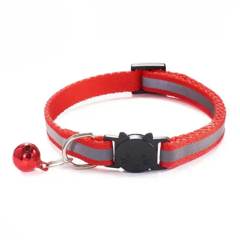 Reflecterende Kattenhalsband met Veiligheids Breakaway Lichtgewicht Verstelbare Pasvorm 19-32cm Nylon - Ruffy